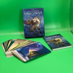 Paolo Barbieri Unicorns Oracle Cards COMPLETE Deck w/ Book Whimsical Fantasy Art